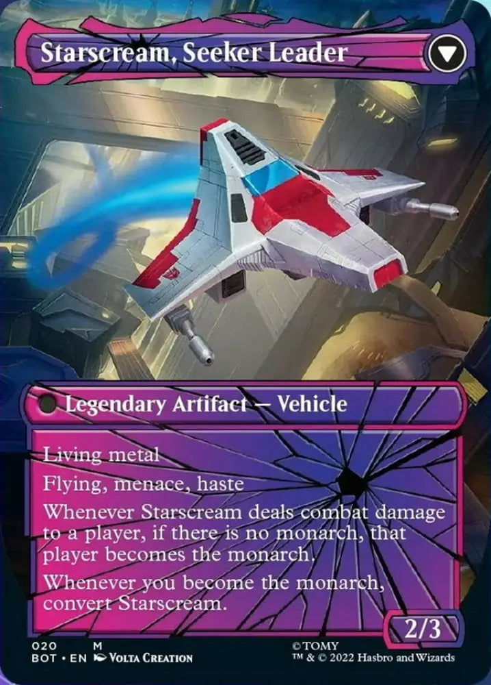 Starscream Power Hungry // Starscream Seeker Leader (Shattered Glass) [Transformers] - MTG Single
