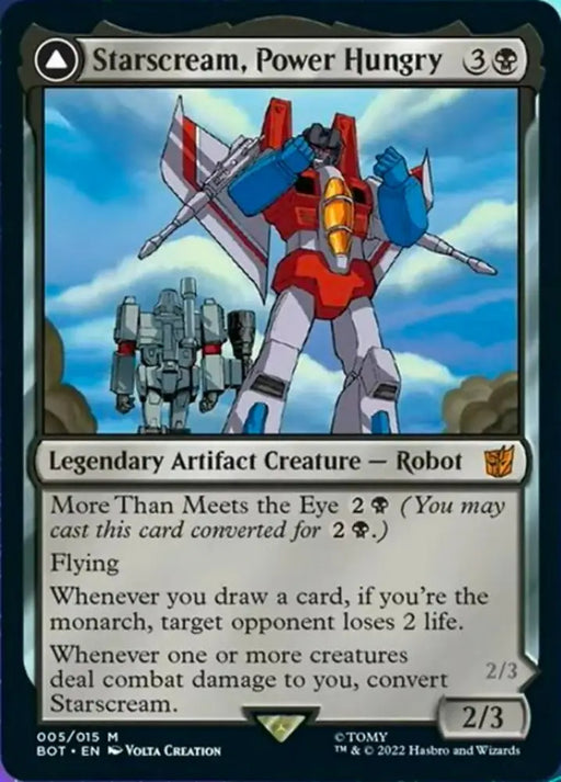 Starscream Power Hungry // Starscream Seeker Leader [Transformers] - MTG Single