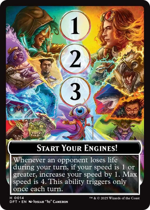 Start Your Engines! // Max Speed [Aetherdrift Tokens] - MTG Single