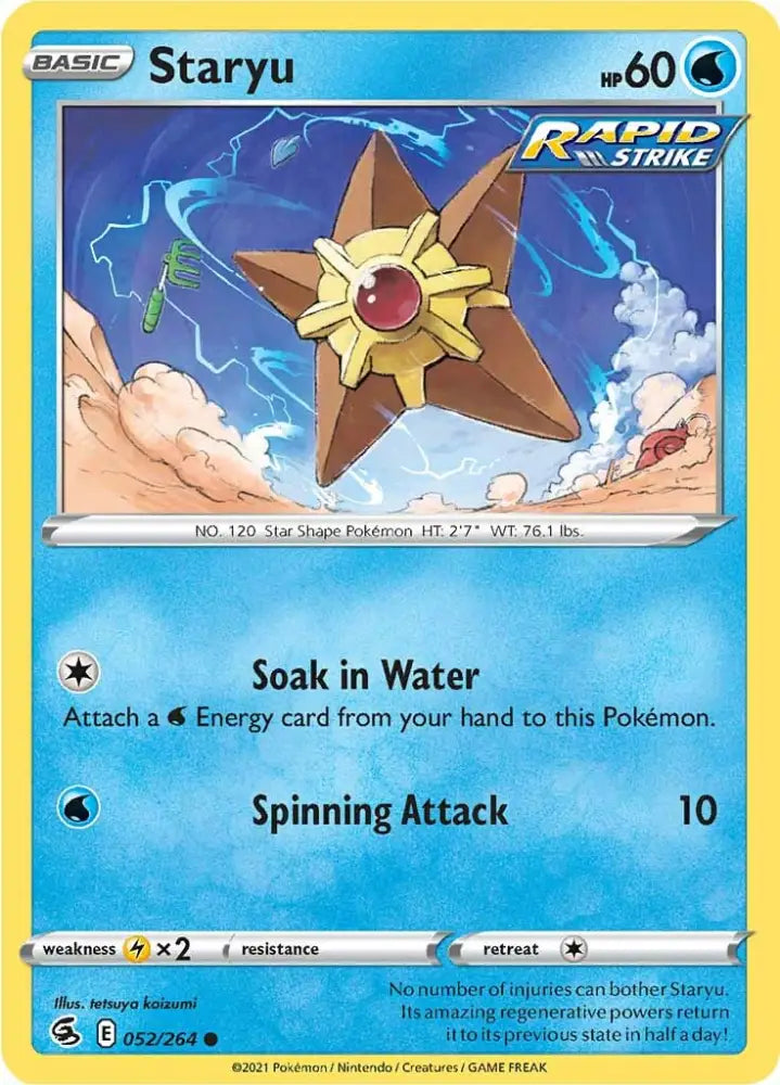 Staryu (052/264) [Sword & Shield: Fusion Strike] - Pokemon Single