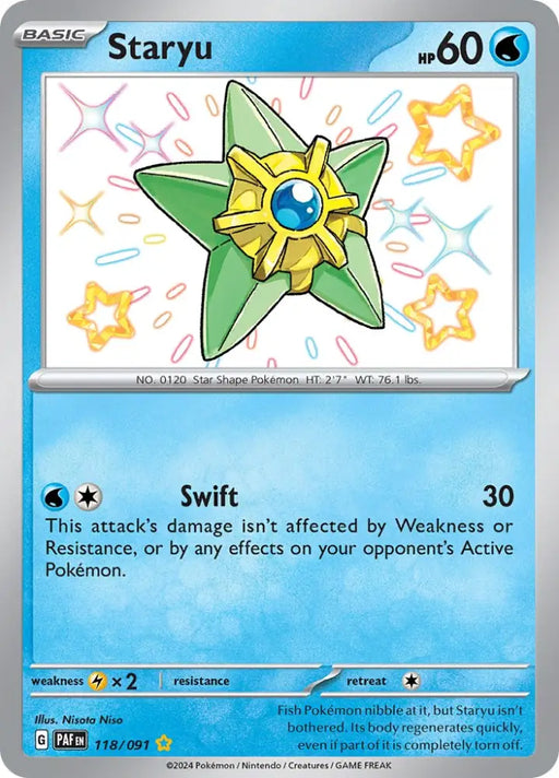 Staryu (118/091) [Scarlet & Violet: Paldean Fates] - Pokemon Single