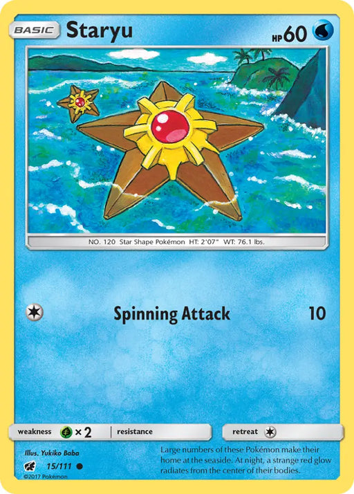Staryu (15/111) [Sun & Moon: Crimson Invasion] - Pokemon Single