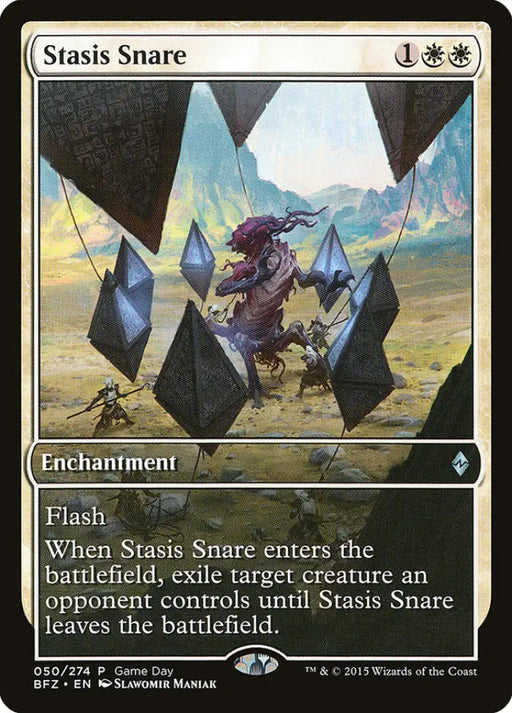 Stasis Snare (Game Day) [Battle for Zendikar Promos] - MTG Single