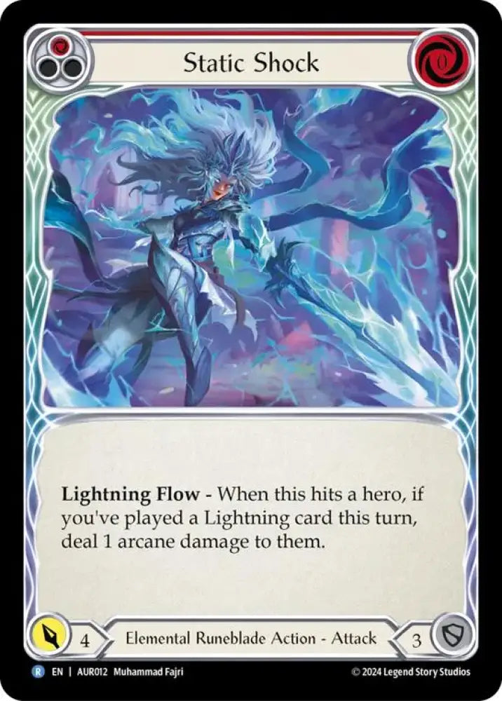 Static Shock (Red) [1st Strike] - Flesh And Blood Single