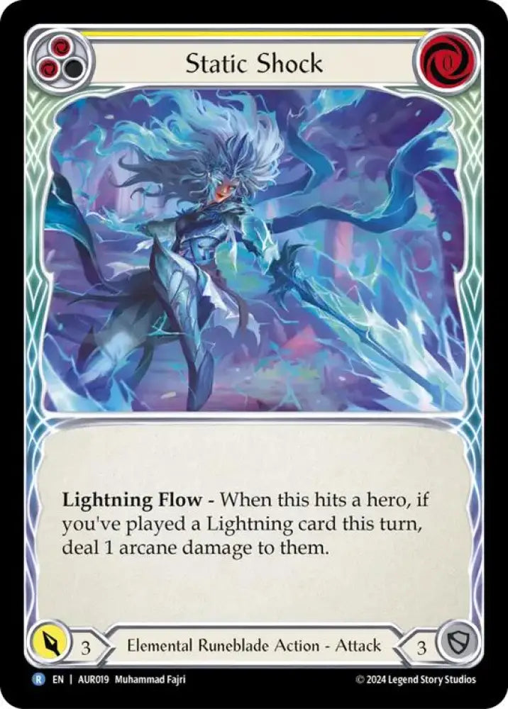 Static Shock (Yellow) [1st Strike] - Flesh And Blood Single