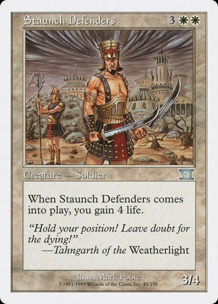 Staunch Defenders [Classic Sixth Edition] - MTG Single