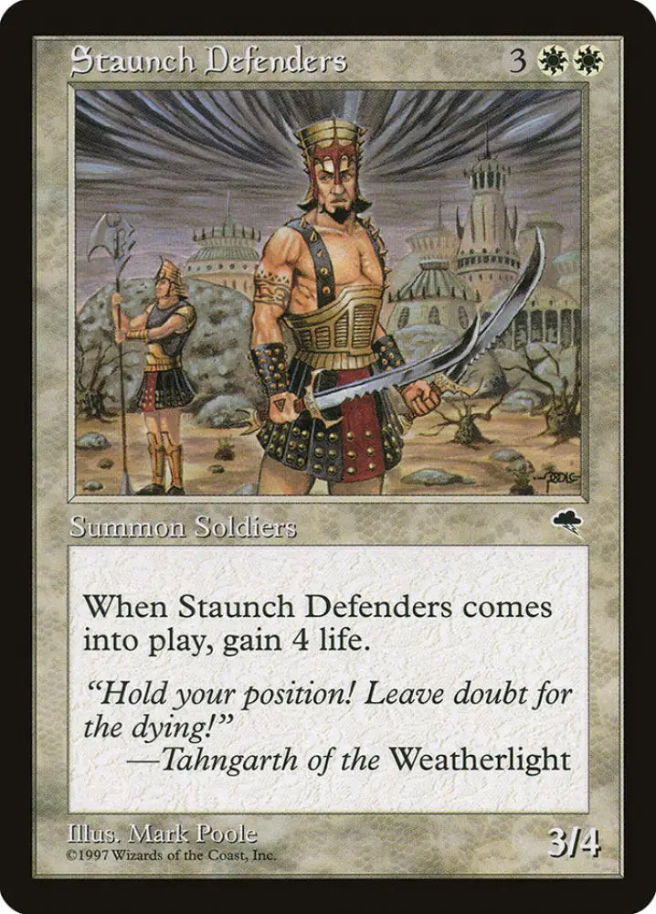 Staunch Defenders [Tempest] - MTG Single