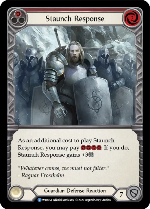 Staunch Response (Red) [Welcome to Rathe Unlimited] Unlimited Normal - Flesh And Blood Single