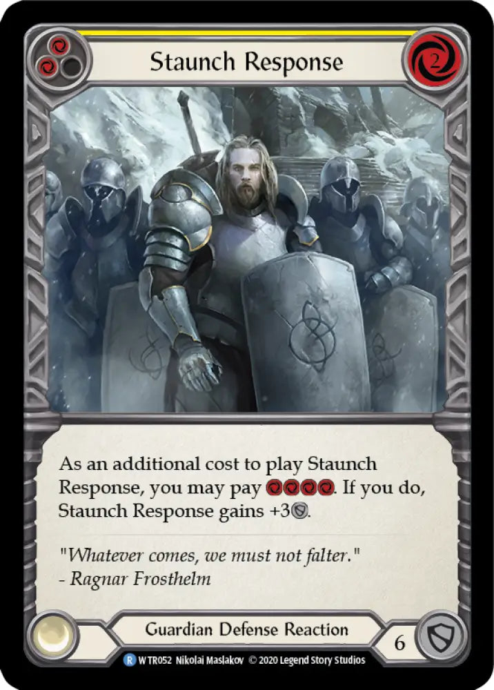 Staunch Response (Yellow) [Welcome to Rathe Unlimited] Unlimited Normal - Flesh And Blood Single