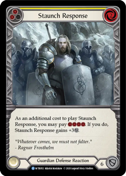 Staunch Response (Yellow) [Welcome to Rathe Unlimited] Unlimited Normal - Flesh And Blood Single