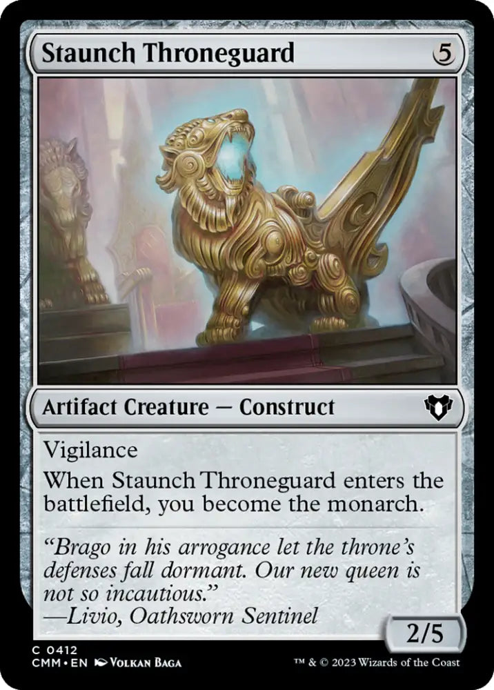Staunch Throneguard [Commander Masters] - MTG Single