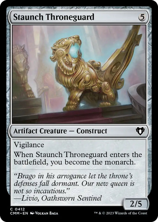 Staunch Throneguard [Commander Masters] - MTG Single