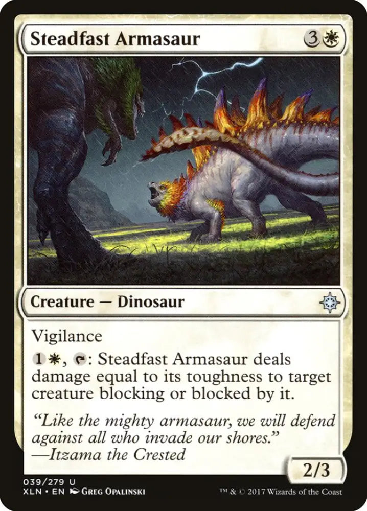Steadfast Armasaur [Ixalan] - MTG Single