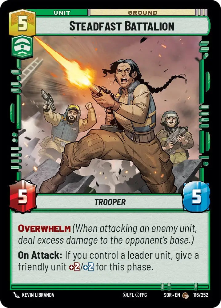 Steadfast Battalion (116/252) [Spark of Rebellion] - Star Wars: Unlimited Single