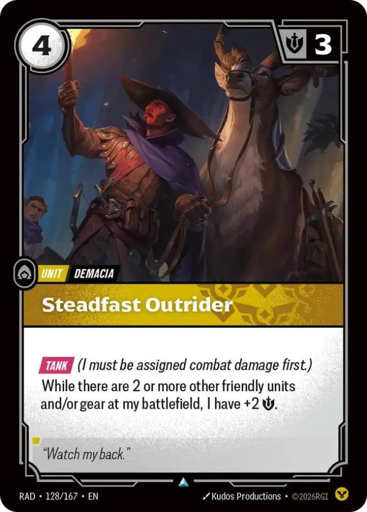 Steadfast Outrider (128/167) [Radiance]