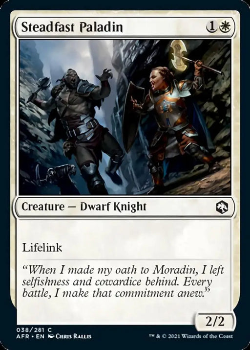 Steadfast Paladin [Dungeons & Dragons: Adventures in the Forgotten Realms] - MTG Single