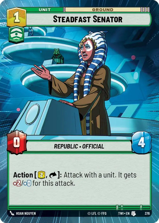 Steadfast Senator (Hyperspace) (376) [Twilight of the Republic] - Star Wars: Unlimited Single