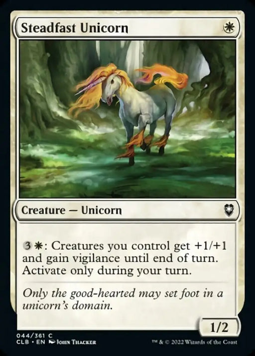 Steadfast Unicorn [Commander Legends: Battle for Baldur’s Gate] - MTG Single