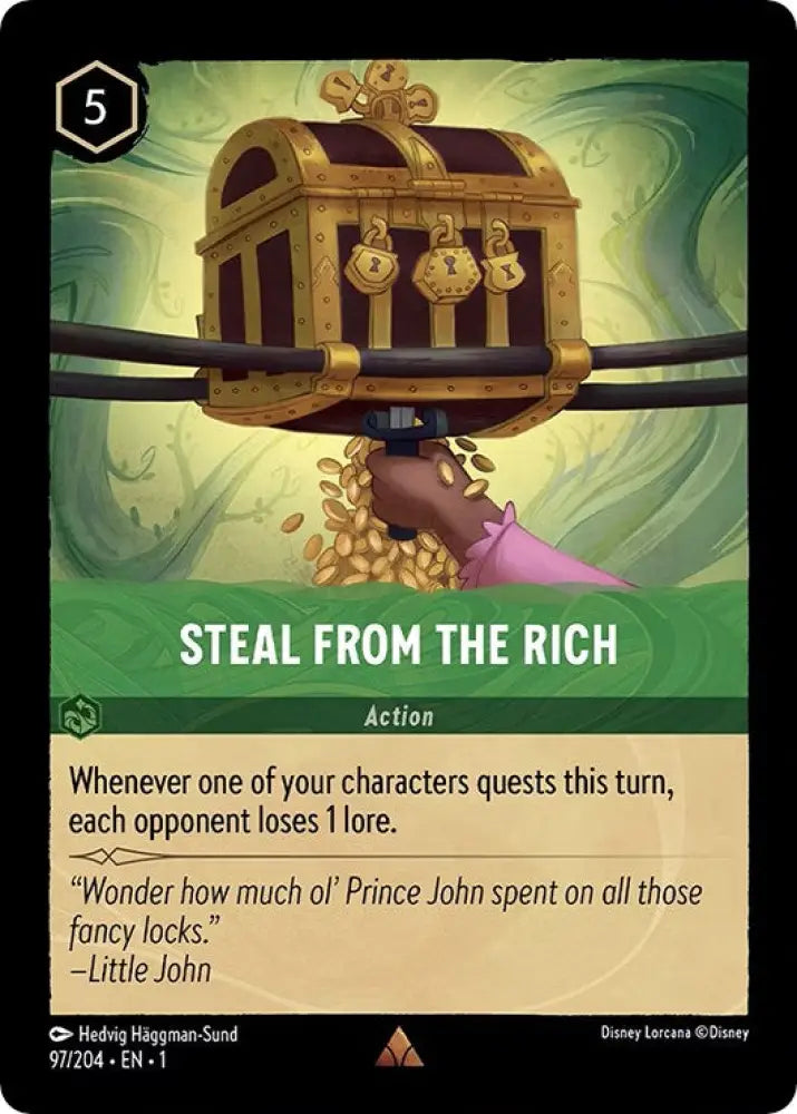 Steal From The Rich (97/204) [The First Chapter] - Lorcana Single