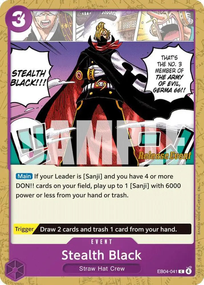 Stealth Black (EB04-041) [The Azure Sea's Seven Release Event Cards]