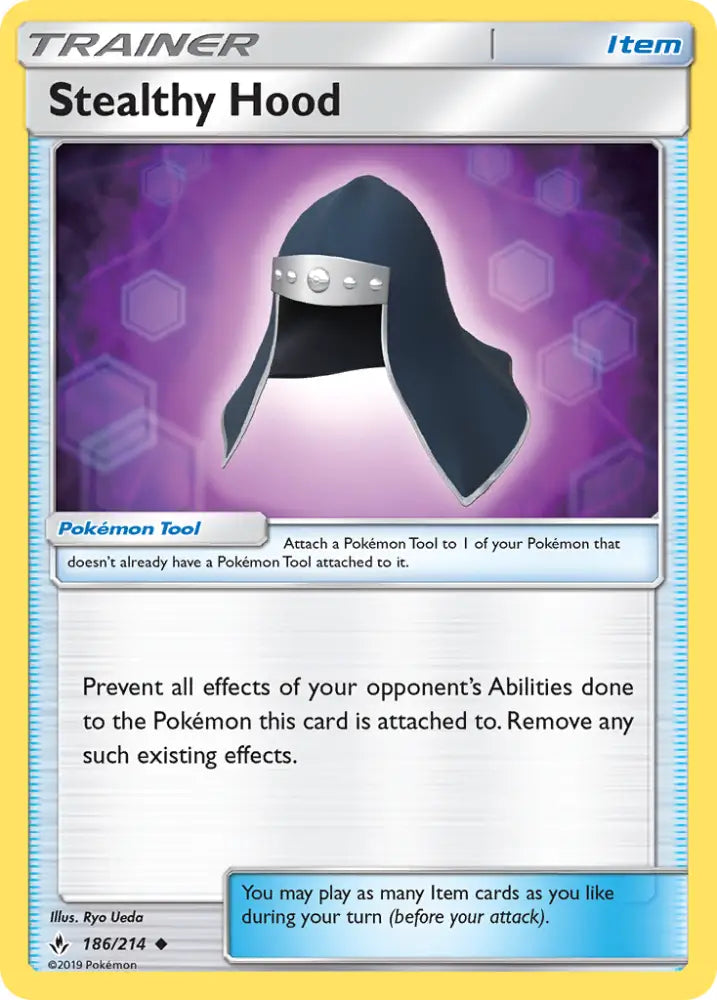 Stealthy Hood (186/214) [Sun & Moon: Unbroken Bonds] - Pokemon Single