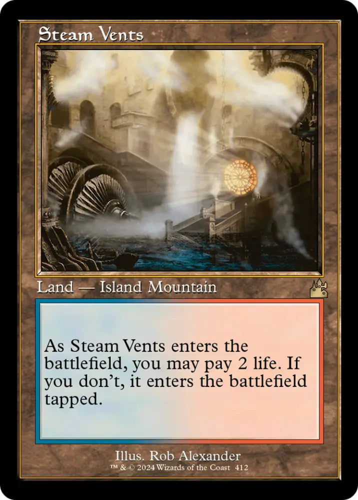 Steam Vents (Retro) [Ravnica Remastered] - MTG Single