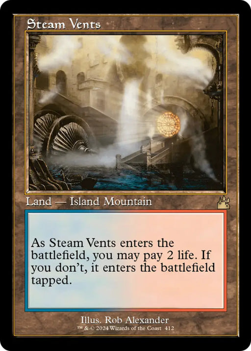 Steam Vents (Retro) [Ravnica Remastered] - MTG Single