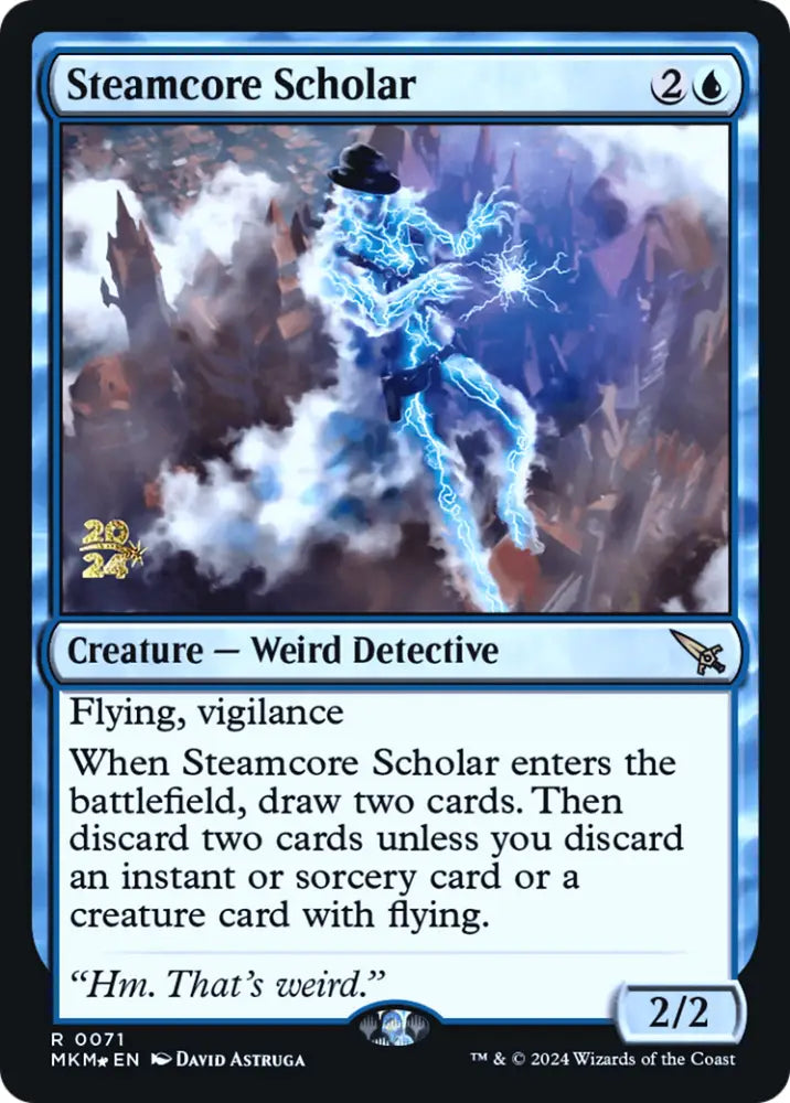 Steamcore Scholar [Murders at Karlov Manor Prerelease Promos] - MTG Single