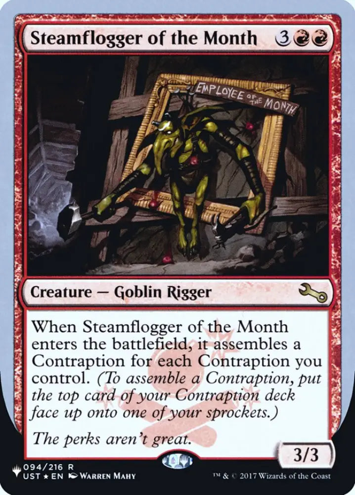 Steamflogger of the Month (Unfinity Foil Edition) [The List] - MTG Single