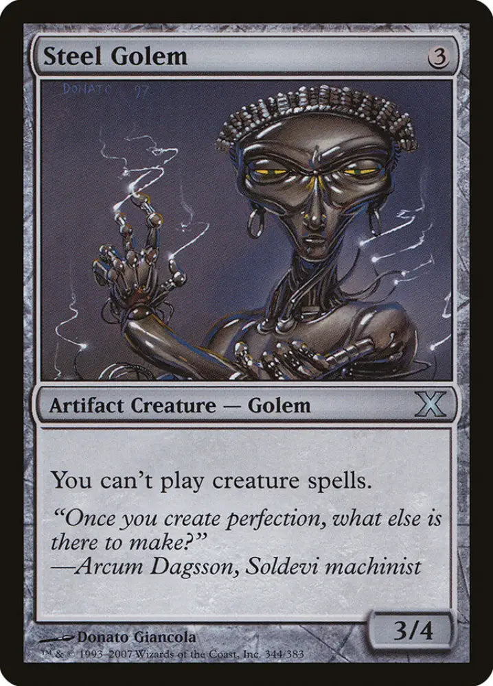 Steel Golem [Tenth Edition] - MTG Single