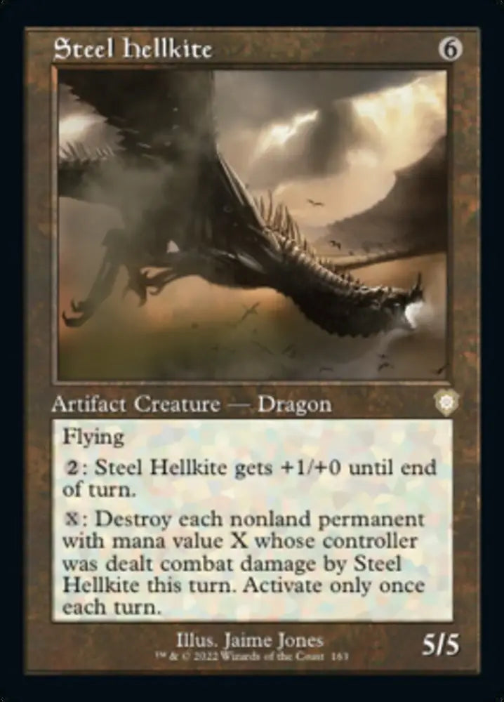 Steel Hellkite (Retro) [The Brothers’ War Commander] - MTG Single