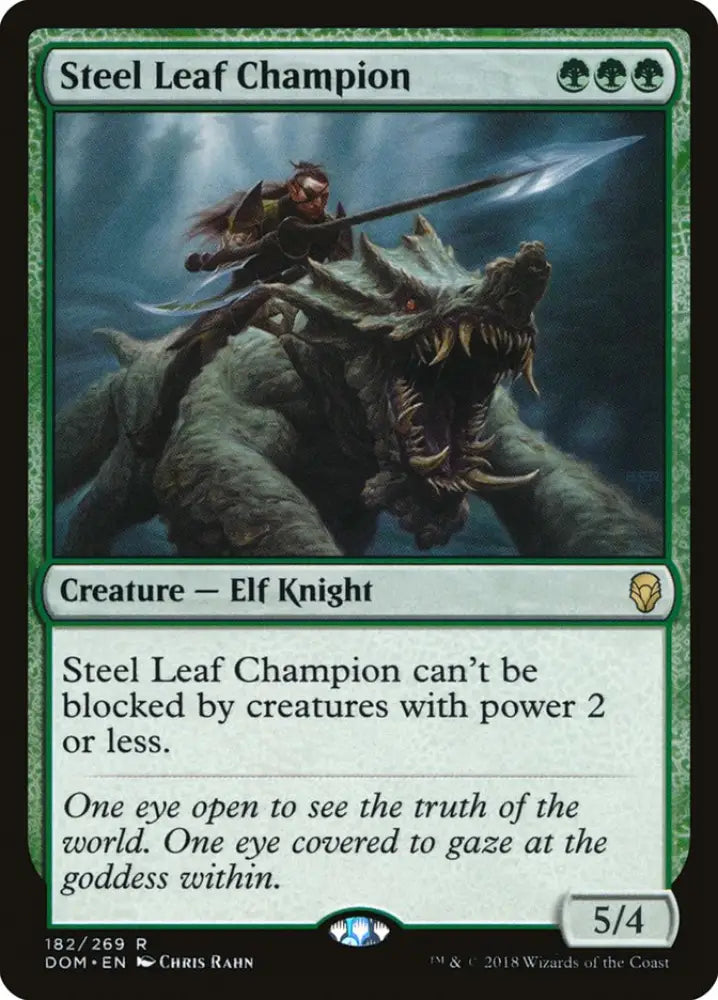 Steel Leaf Champion [Dominaria] - MTG Single