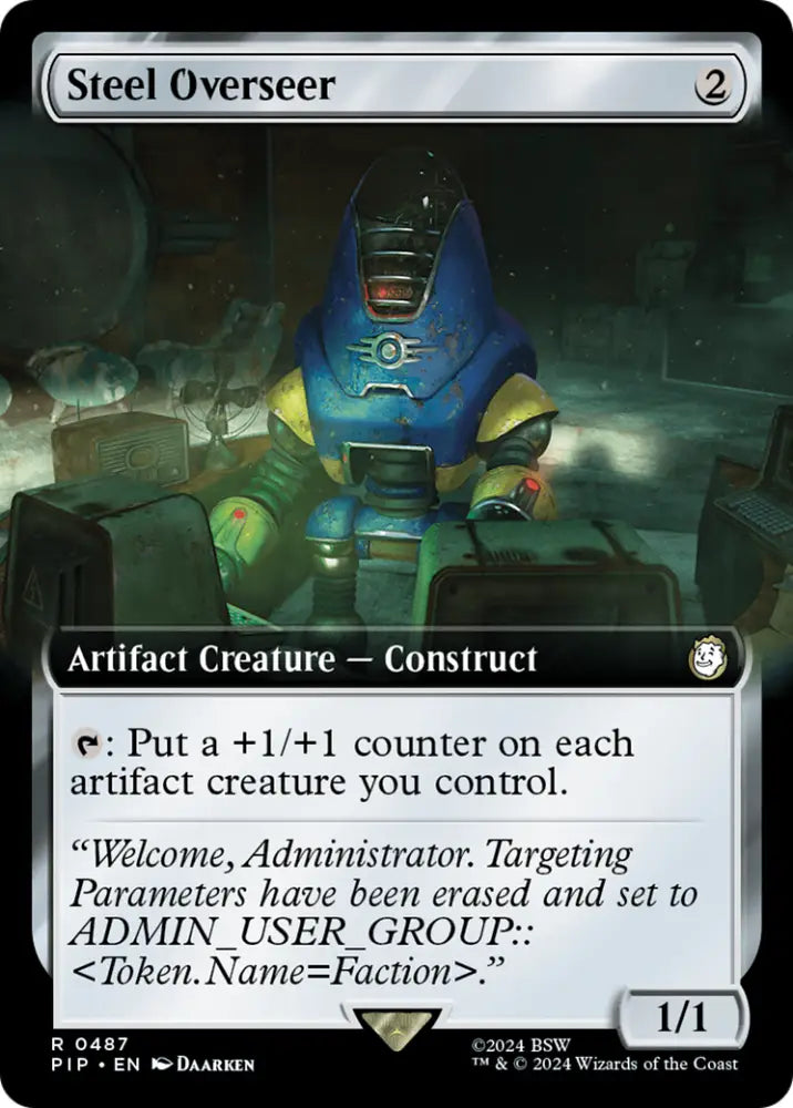 Steel Overseer (Extended Art) [Fallout] - MTG Single