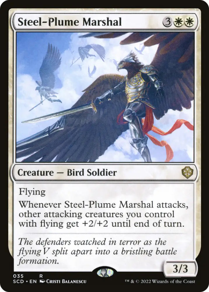 Steel-Plume Marshal [Starter Commander Decks] - MTG Single