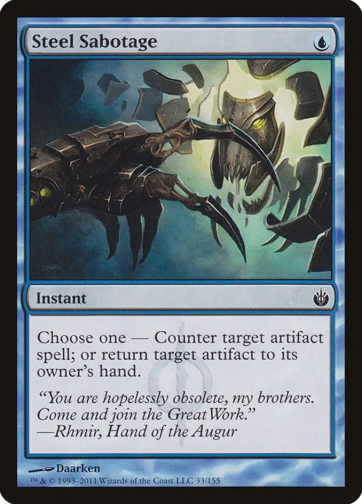 Steel Sabotage [Mirrodin Besieged] - MTG Single