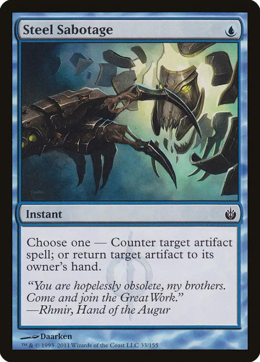 Steel Sabotage [Mirrodin Besieged] - MTG Single