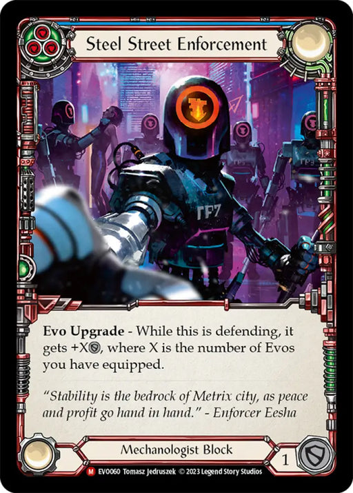 Steel Street Enforcement [Bright Lights] Rainbow Foil - Flesh And Blood Single