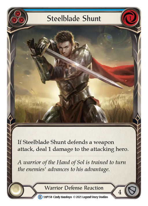 Steelblade Shunt (Blue) [1HP158] (History Pack 1) - Flesh And Blood Single
