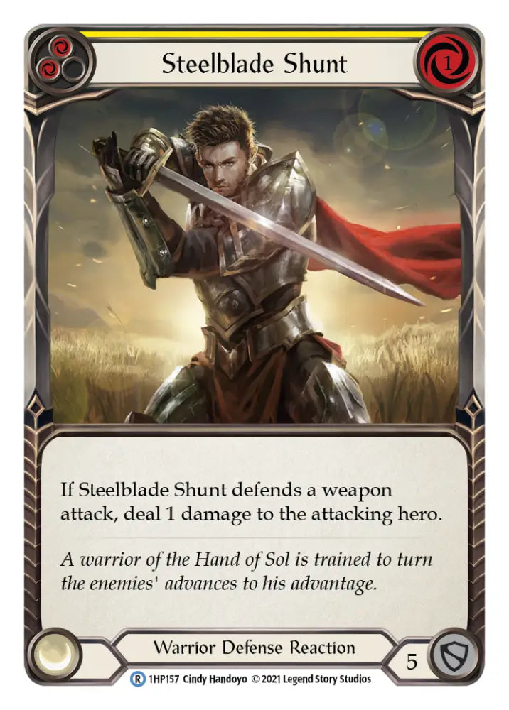 Steelblade Shunt (Yellow) [1HP157] (History Pack 1) - Flesh And Blood Single