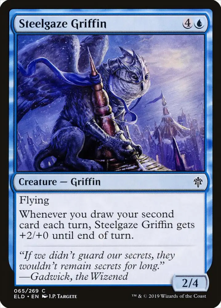 Steelgaze Griffin [Throne of Eldraine] - MTG Single