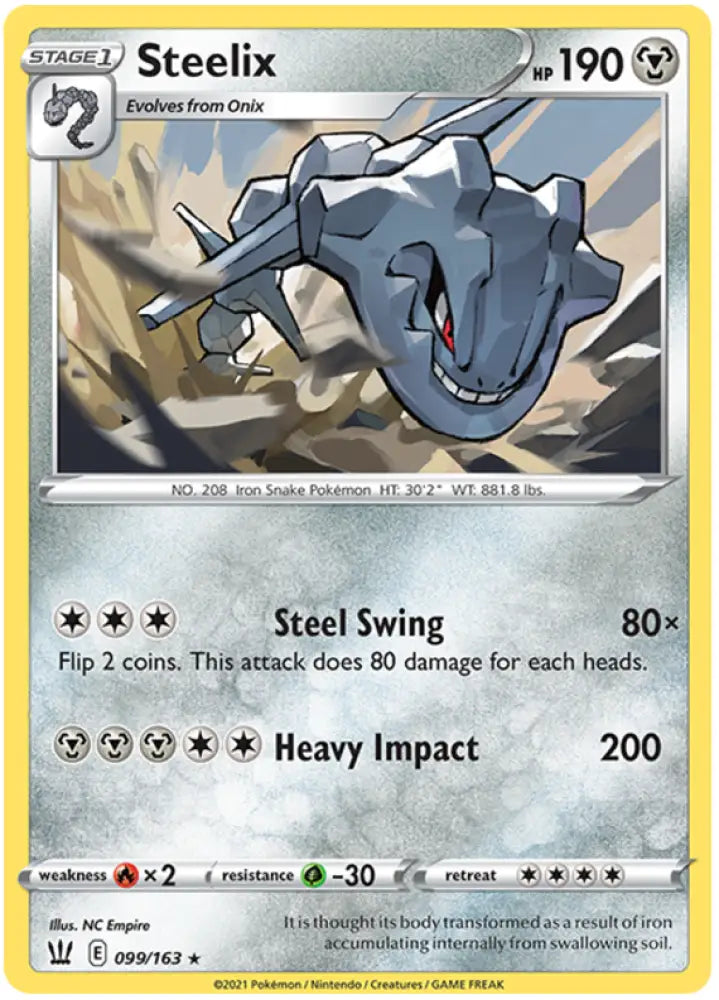Steelix (099/163) [Sword & Shield: Battle Styles] - Pokemon Single