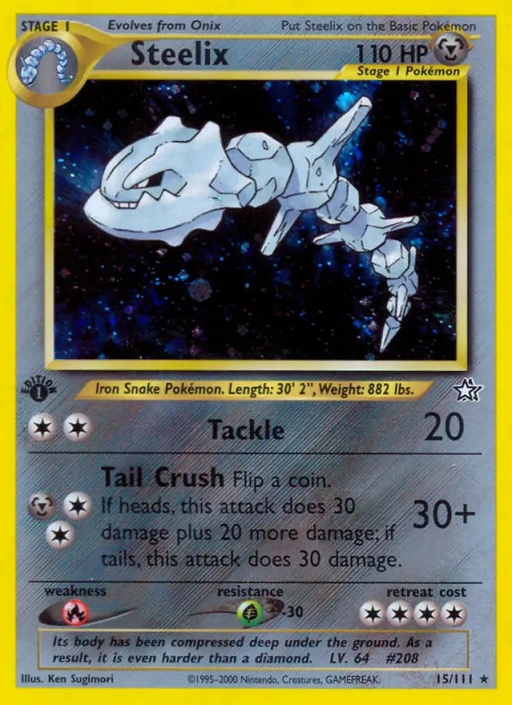 Steelix (15/111) [Neo Genesis 1st Edition] - Pokemon Single