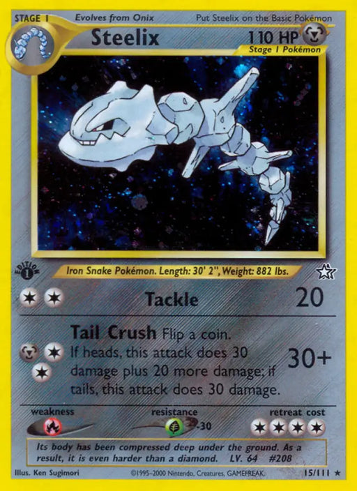 Steelix (15/111) [Neo Genesis 1st Edition] - Pokemon Single