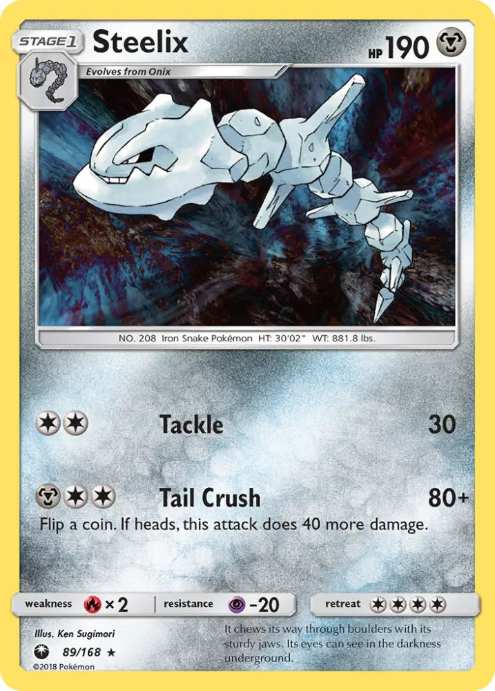 Steelix (89/168) [Sun & Moon: Celestial Storm] - Pokemon Single