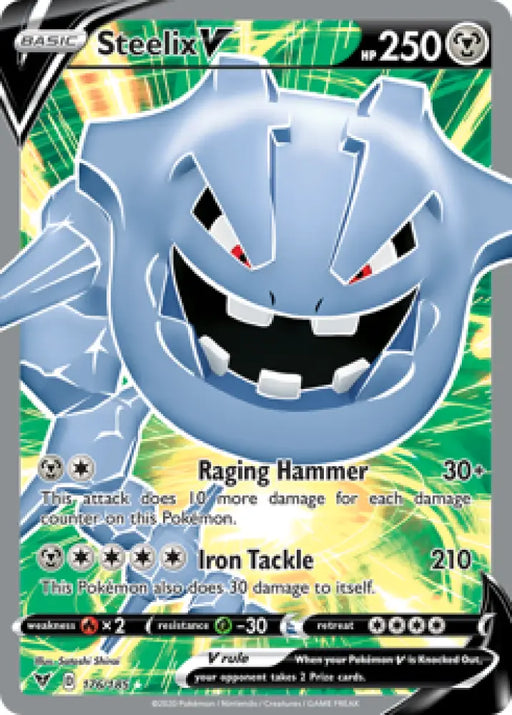Steelix V (176/185) [Sword & Shield: Vivid Voltage] - Pokemon Single