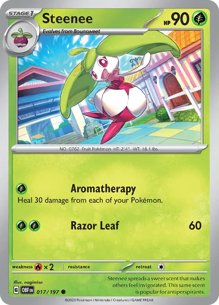 Steenee (017/197) [Scarlet & Violet: Obsidian Flames] - Pokemon Single