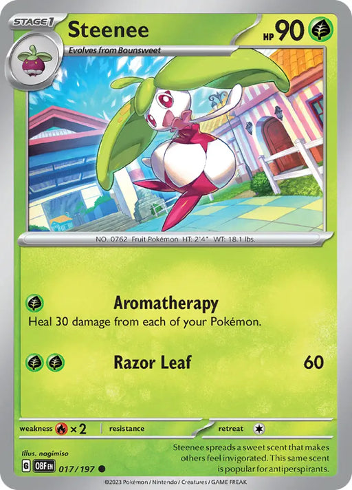 Steenee (017/197) [Scarlet & Violet: Obsidian Flames] - Pokemon Single
