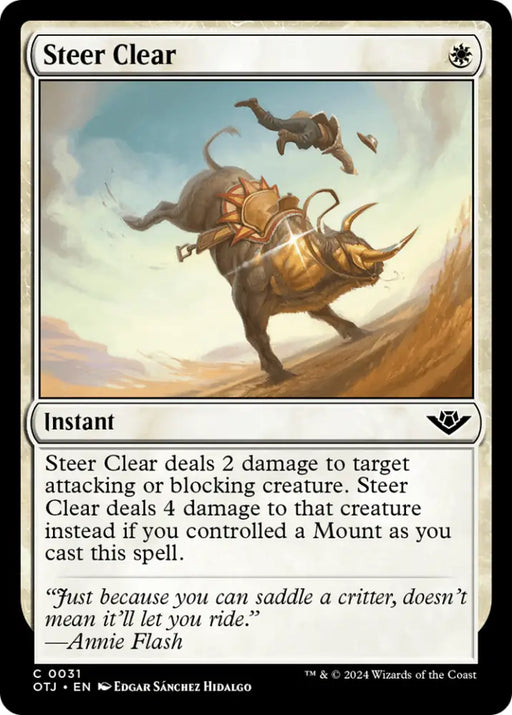 Steer Clear [Outlaws of Thunder Junction] - MTG Single
