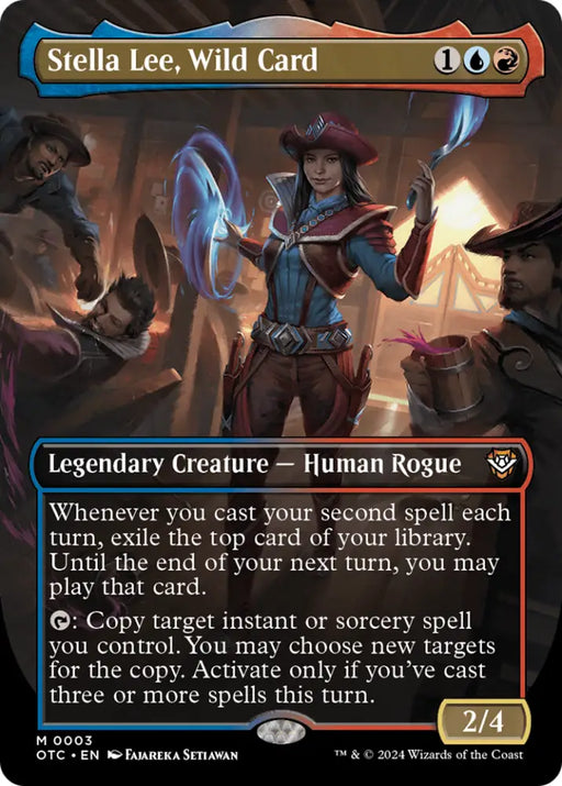 Stella Lee Wild Card (Borderless) [Outlaws of Thunder Junction Commander] - MTG Single