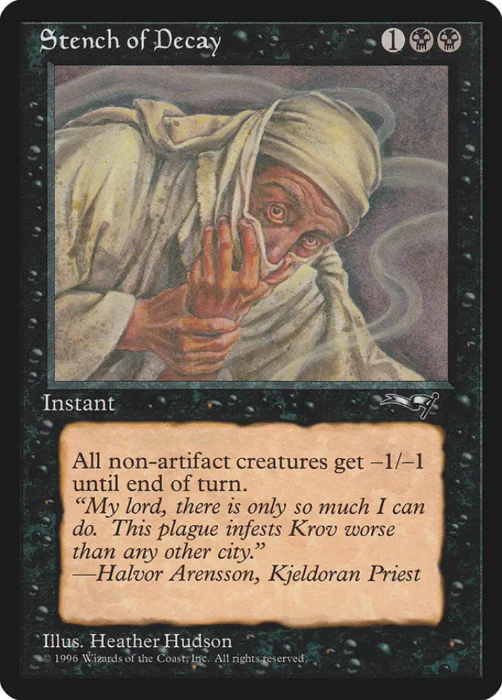 Stench of Decay (Covering Mouth) [Alliances] - MTG Single